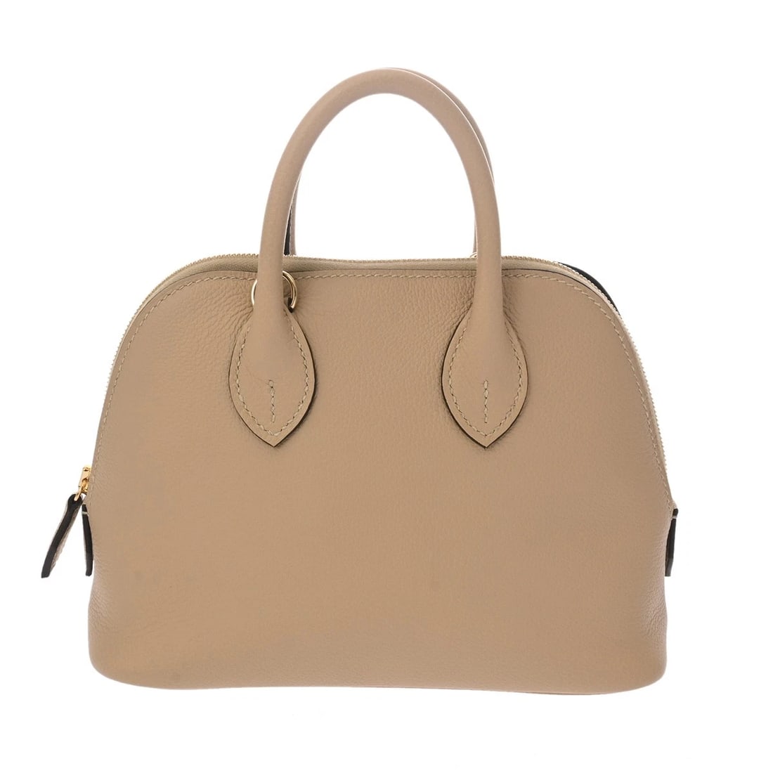 HERMES BORED MINI EVERCOLOR TRENCH HANDBAG: HERMES Bored Mini Evercolor Trench Handbag Brand: HERMES Type/Style: Handbag Material: Evercolor Color: Trench ? Gold Metal Size: H:about 5.5inch W:about 7.1inch D:about 3.0inch Accessories: None
