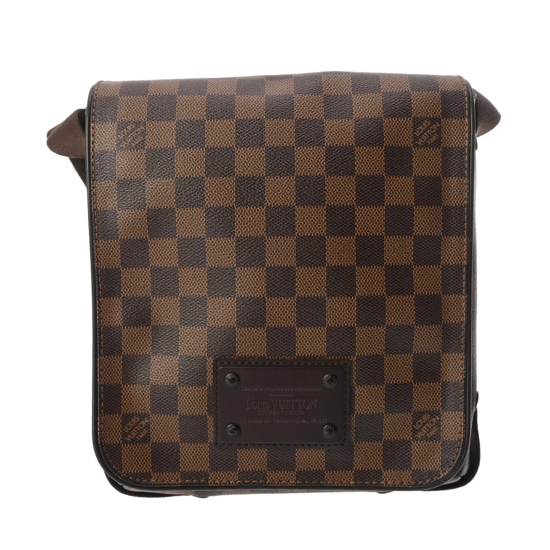 LOUIS VUITTON BROOKLYN PM DAMIER CANVAS EBENE SHOULDER BAG: LOUIS VUITTON Brooklyn PM Damier canvas Ebene Shoulder Bag Brand: LOUIS VUITTON Type/Style: Shoulder Bag Material: Damier canvas Color: Ebene Size: H:about 9.8inch W:about 8.9inch D:about 3.1inch