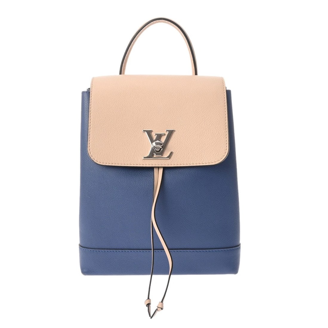 LOUIS VUITTON ROCK ME BACKPACK BLUE / BEIGE BACKPACK: LOUIS VUITTON Rock me backpack Blue / beige Backpack Brand: LOUIS VUITTON Type/Style: Backpack ?? Daypack Material: grained calf leather Color: Blue / beige Size: H:about 10.6inch W:about 8.3inch (Bot