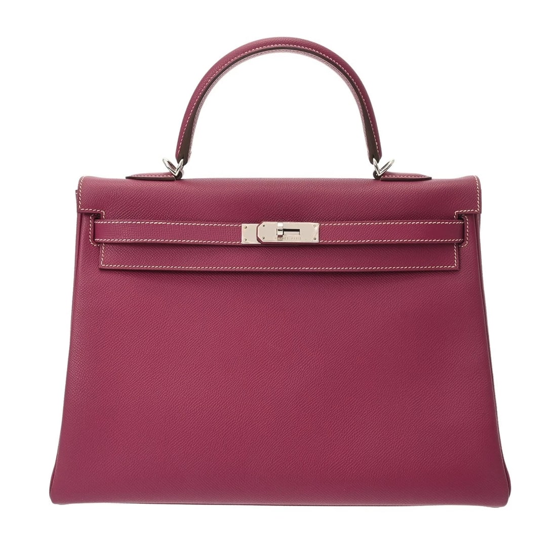 HERMES KELLY 35 VEAU EPSOM TOSCA/ROSE DILLIAN HANDBAG: HERMES Kelly 35 Veau Epsom Tosca/Rose Dillian Handbag Brand: HERMES Type/Style: Handbag Material: Veau Epsom Color: Tosca/Rose Dillian ? SilverMetal Size: H:about 9.8inch W:about 14.2inch D:about 5.1i