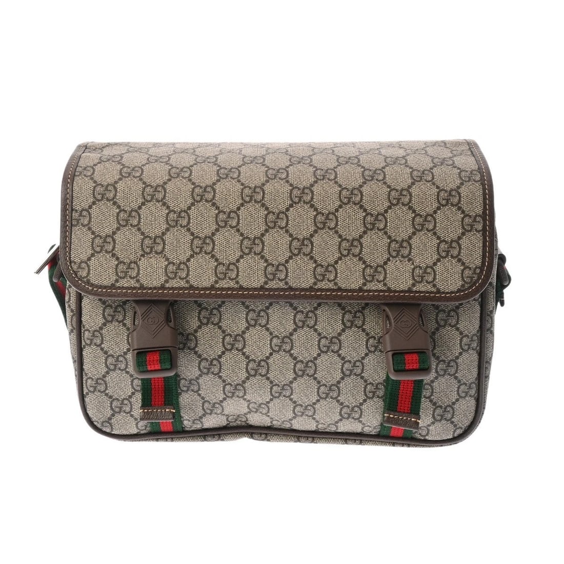 GUCCI SHOULDER BAG GG SUPREME CANVAS/LEATHER (1 of 4)