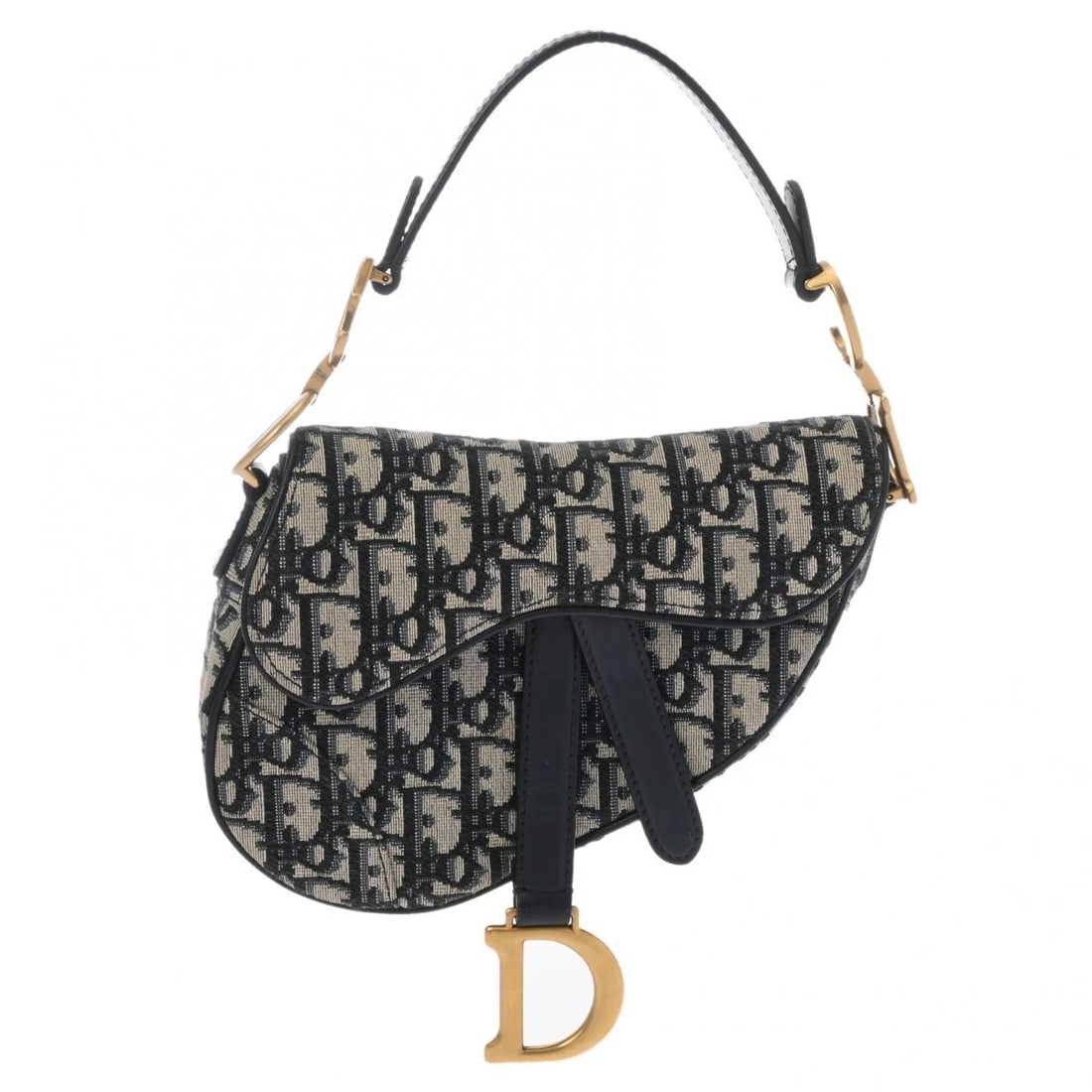DIOR SADDLE BAG SMALL OBLIQUE JACQUARD CANVAS BLUE HANDBAG: Dior Saddle Bag Small Oblique jacquard canvas blue Handbag Brand: Dior Type/Style: Handbag Material: Oblique jacquard canvas Color: blue ? Gold Metal Size: H:about 6.1inch (maximum) W:about 7.1inch (m