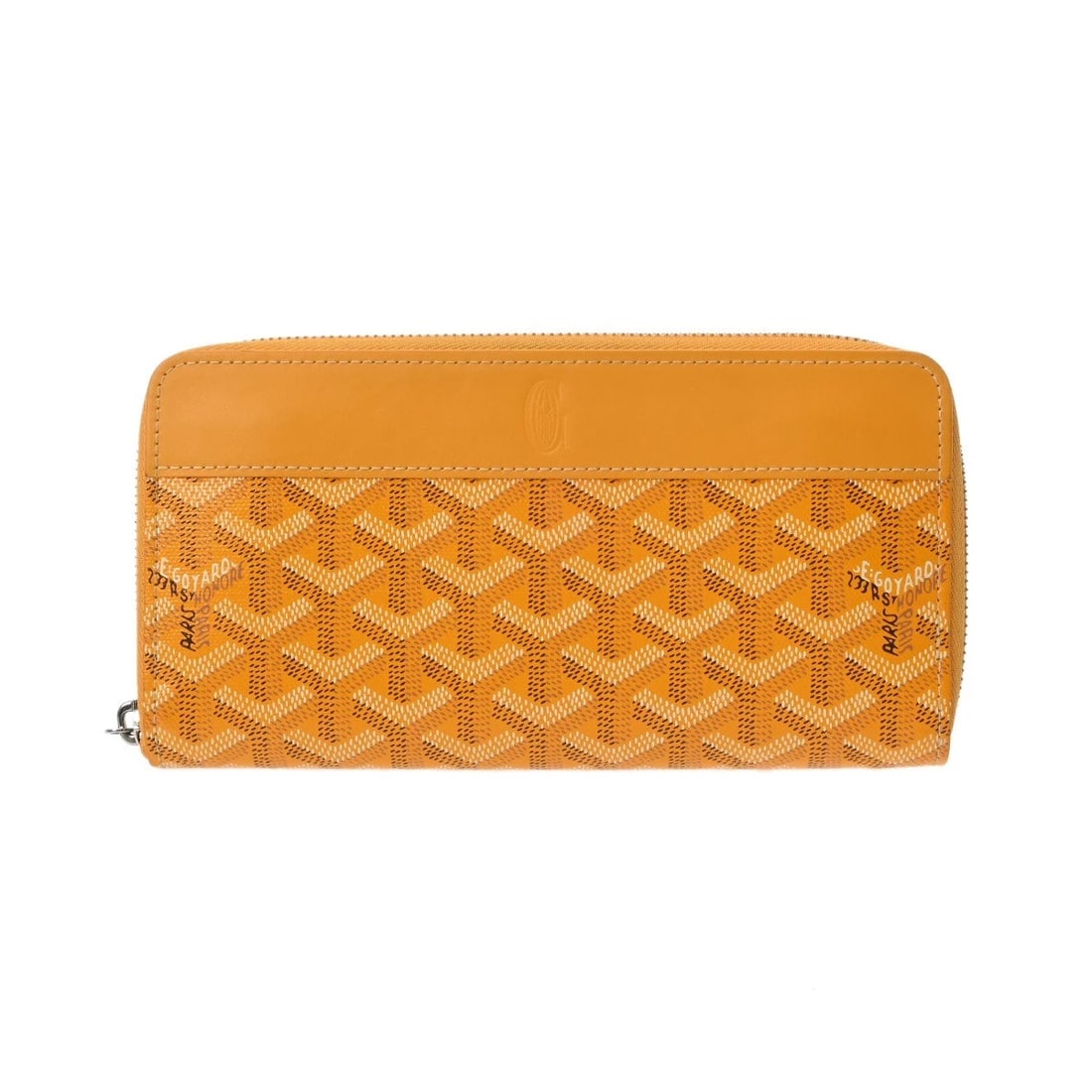 GOYARD MATIGNON GM YELLOW PURSE: GOYARD Matignon GM yellow Purse Brand: GOYARD Type/Style: Purse Material: Goyardine canvas/Veauzel calfskin Color: yellow ? SilverMetal Size: H:about 4.1inch W:about 7.9inch Accessories: None