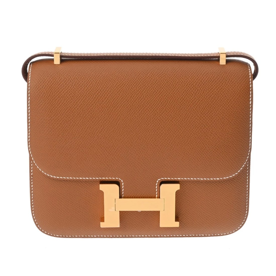 HERMES CONSTANCE MIROIR VEAU EPSOM GOLD SHOULDER BAG: HERMES Constance Miroir Veau Epsom gold Shoulder Bag Brand: HERMES Type/Style: Shoulder Bag Material: Veau Epsom Color: gold ? Gold Metal Size: H:about 5.9inch W:about 7.3inch D:about 0.8inch