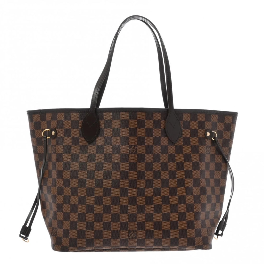LOUIS VUITTON NEVERFULL MM DAMIER CANVAS TOTE BAG: LOUIS VUITTON Neverfull MM Damier canvas Tote Bag Brand: LOUIS VUITTON Type/Style: Tote Bag Material: Damier canvas Color: Slys Size: H:about 11.2inch W:about 12.6inch (Bottom) D:about 6.1inch