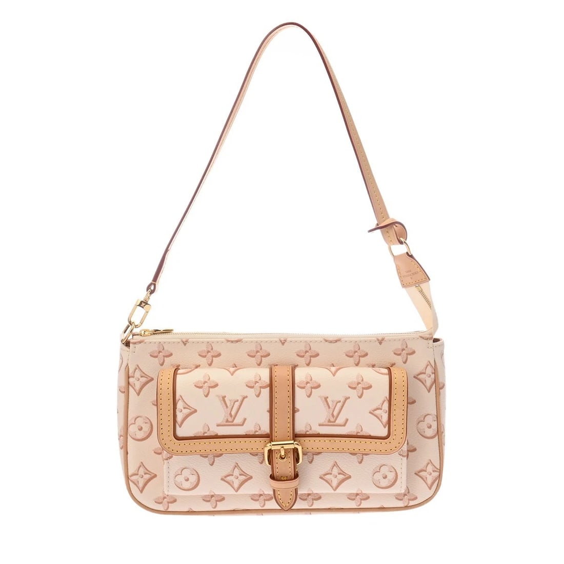 LOUIS VUITTON MAXI POCHETTE ACCESSORIES MONOGRAM CANVAS: LOUIS VUITTON Maxi Pochette Accessories Monogram canvas Brand: LOUIS VUITTON Type/Style: Pouch Material: Monogram canvas Color: beige Size: H:about 5.7inch W:about 10.0inch D:about 2.4inch Accesso