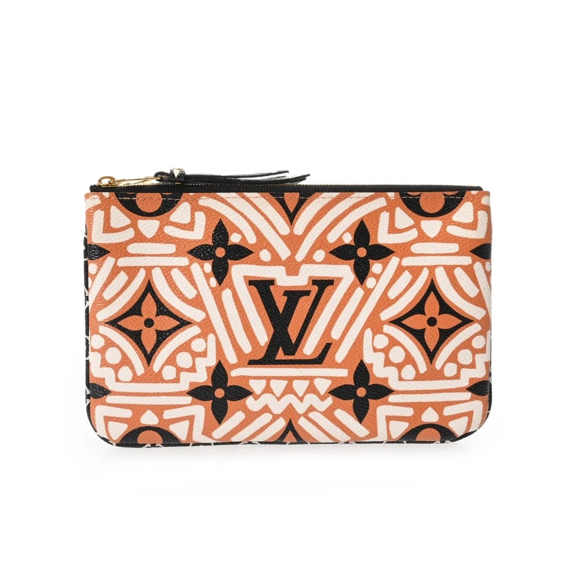 LOUIS VUITTON POCHETTE DOUBLE ZIP LV CLAFOUTIS: LOUIS VUITTON Pochette double zip LV Clafoutis Brand: LOUIS VUITTON Type/Style: Shoulder Bag Material: Monogram Giant Color: Creme/Caramel Size: H:about 5.3inch W:about 8.7inch Accessories: None