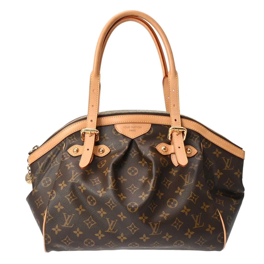 LOUIS VUITTON TIVOLI GM MONOGRAM CANVAS BROWN HANDBAG: LOUIS VUITTON Tivoli GM Monogram canvas Brown Handbag Brand: LOUIS VUITTON Type/Style: Handbag Material: Monogram canvas Color: Brown Size: H:about 11.0inch W:about 12.6inch (Bottom) D:about 7.5inch
