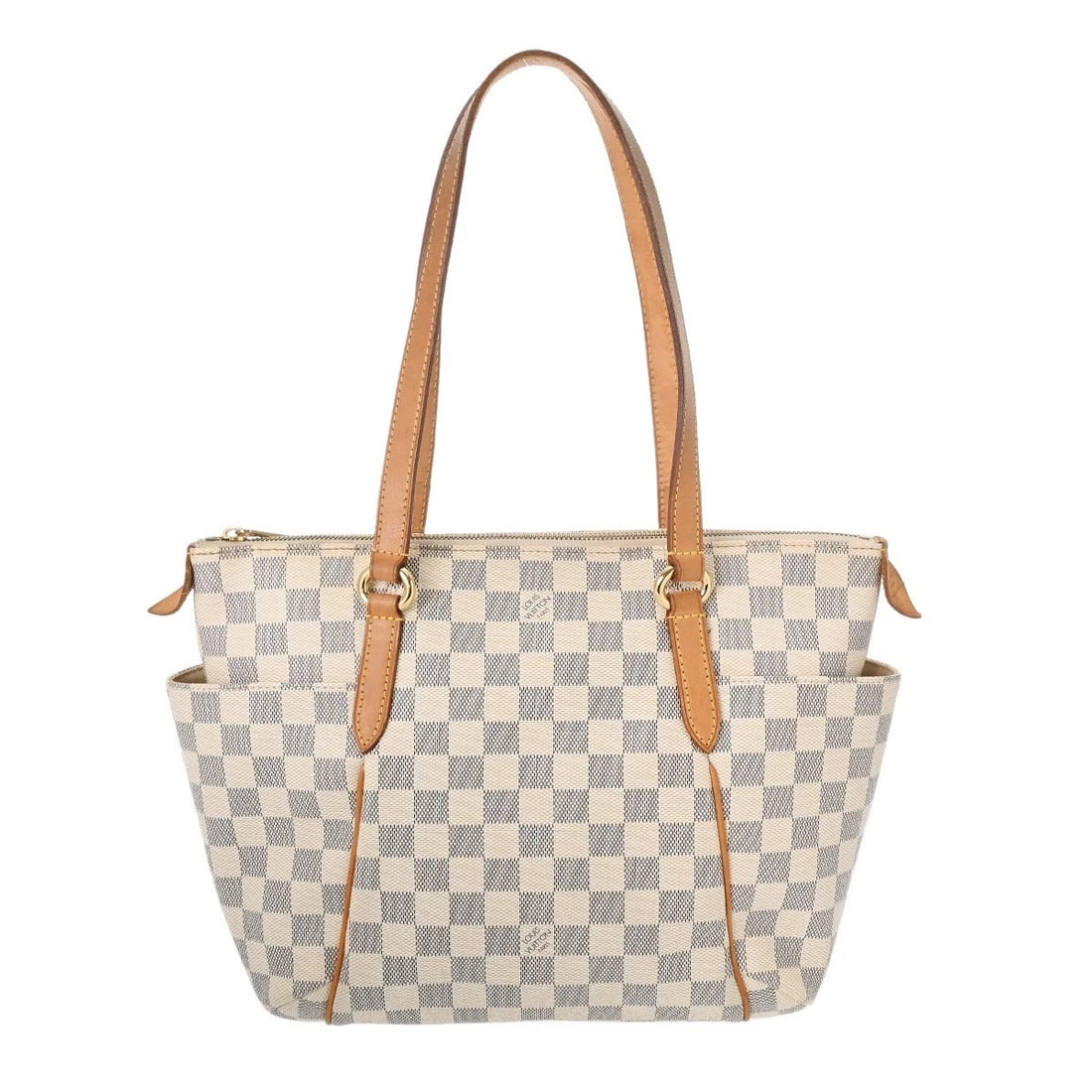 LOUIS VUITTON TOTALLY PM DAMIER CANVAS WHITE: LOUIS VUITTON Totally PM Damier canvas white Brand: LOUIS VUITTON Type/Style: Tote Bag Material: Damier canvas Color: white Size: H:about 9.8inch W:about 11.0inch (Bottom) D:about 5.1inch Accessor