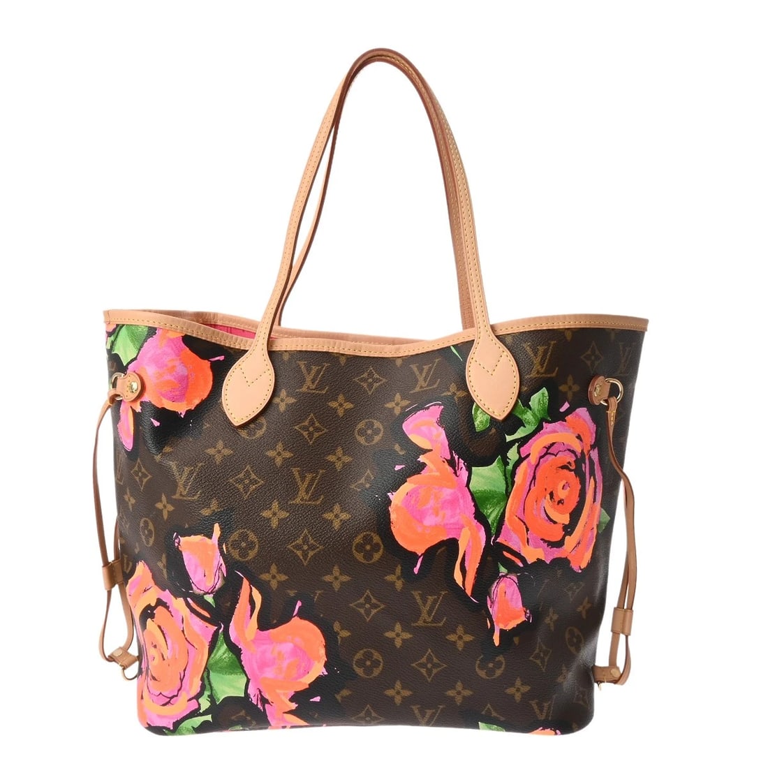 LOUIS VUITTON NEVERFULL MM MONOGRAM CANVAS BROWN: LOUIS VUITTON Neverfull MM Monogram canvas Brown Brand: LOUIS VUITTON Type/Style: Tote Bag Material: Monogram canvas Color: Brown Size: H:about 11.4inch W:about 12.6inch (Bottom) D:about 6.5inch A
