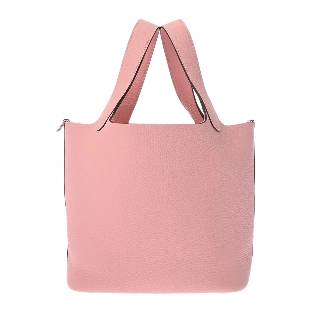 HERMES PICOTIN LOCK PM TAURILLON CLEMENCE HANDBAG: HERMES Picotin Lock PM Taurillon Clemence Handbag Brand: HERMES Type/Style: Handbag Material: Taurillon Clemence Color: Rose cherry ? SilverMetal Size: H:about 7.5inch W:about 7.1inch D:about 5.1inch