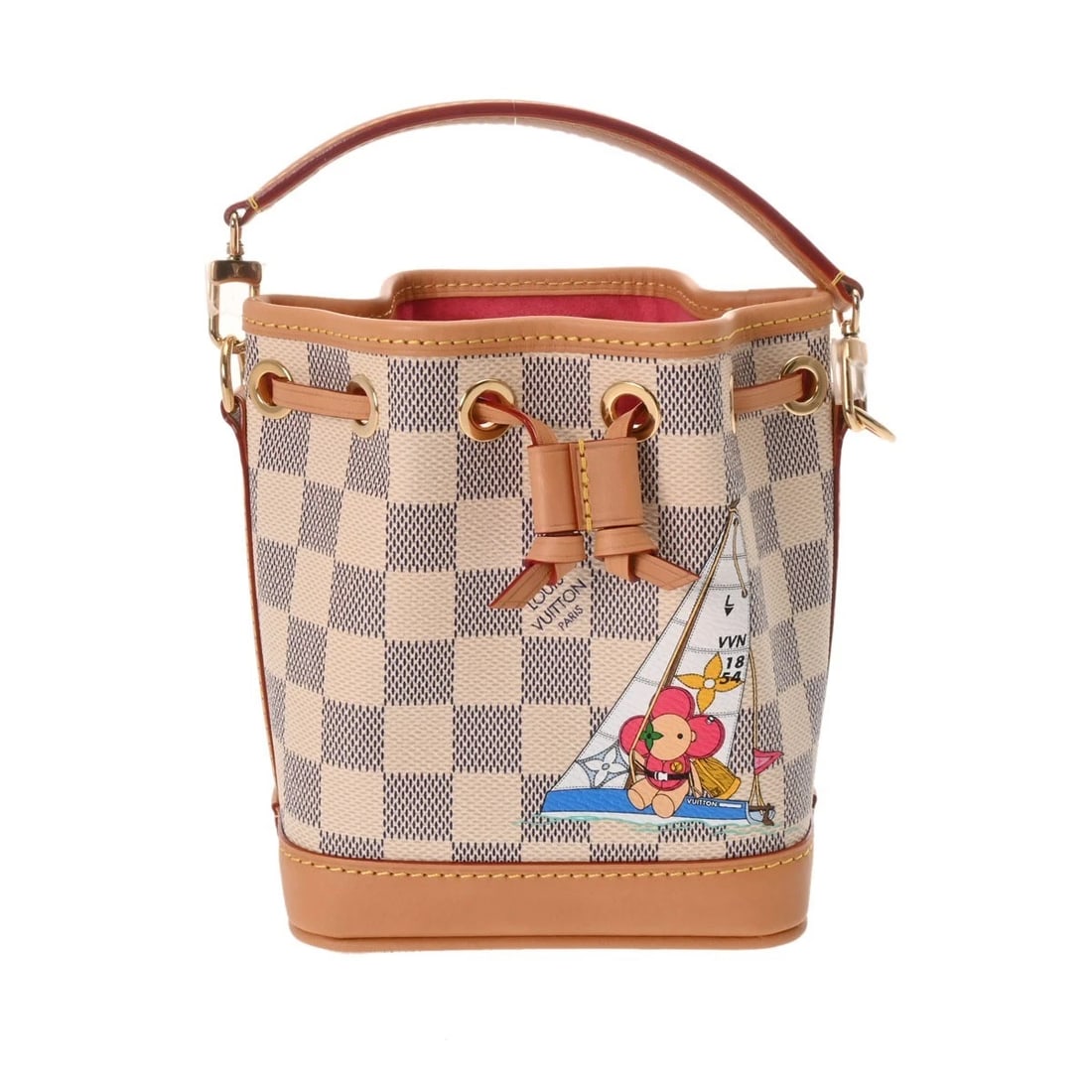 LOUIS VUITTON VIVIENNE DAMIER CANVAS WHITE: LOUIS VUITTON Vivienne Damier canvas White Brand: LOUIS VUITTON Type/Style: Shoulder Bag Material: Damier canvas Color: White system Size: H:about 6.1inch W:about 4.9inch D:about 3.9inch Accessories: