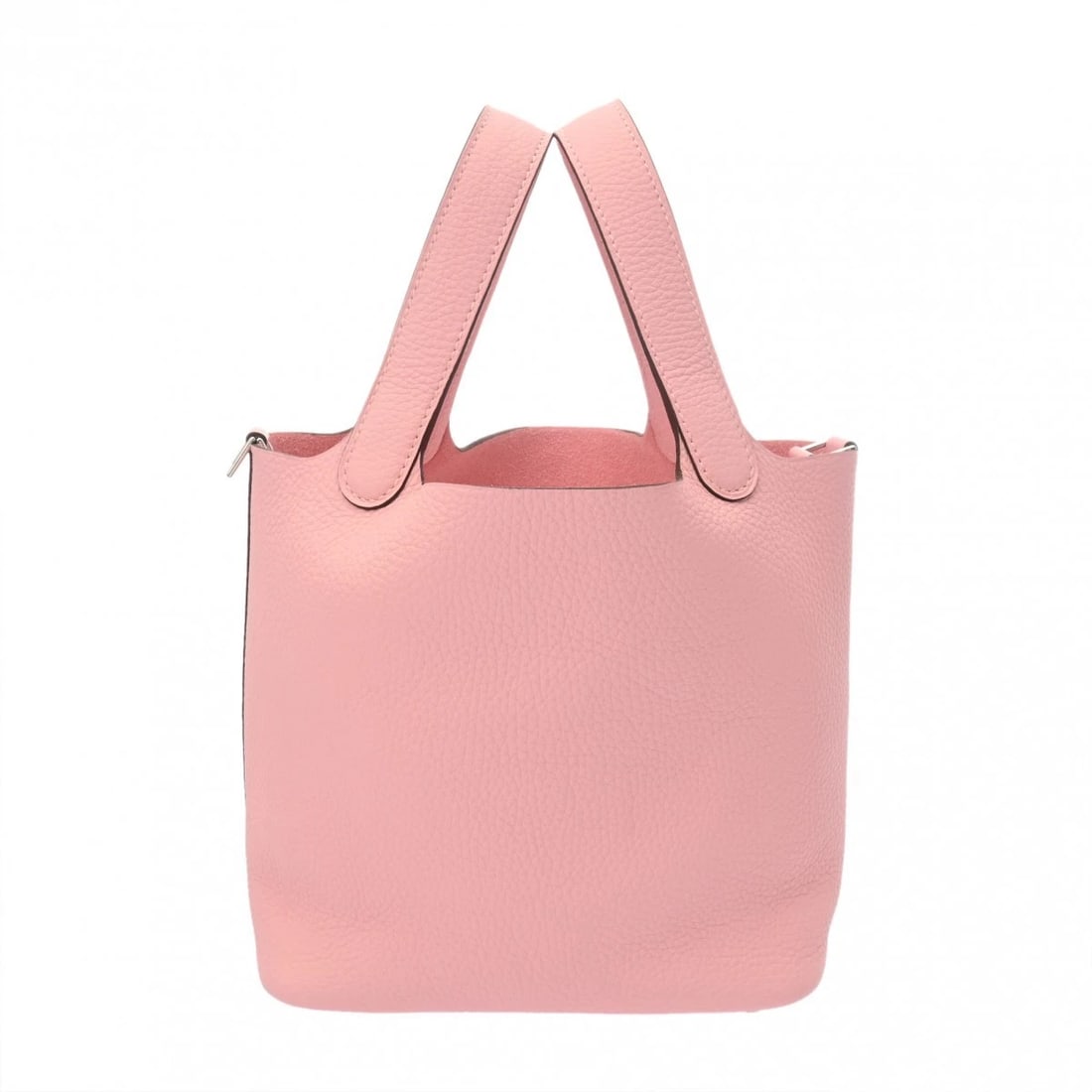 HERMES PICOTIN LOCK PM TAURILLON CLEMENCE ROSE CHERRY HANDBAG: HERMES Picotin Lock PM Taurillon Clemence Rose cherry Handbag Brand: HERMES Type/Style: Handbag Material: Taurillon Clemence Color: Rose cherry ? SilverMetal Size: H:about 7.5inch W:about 7.1inch