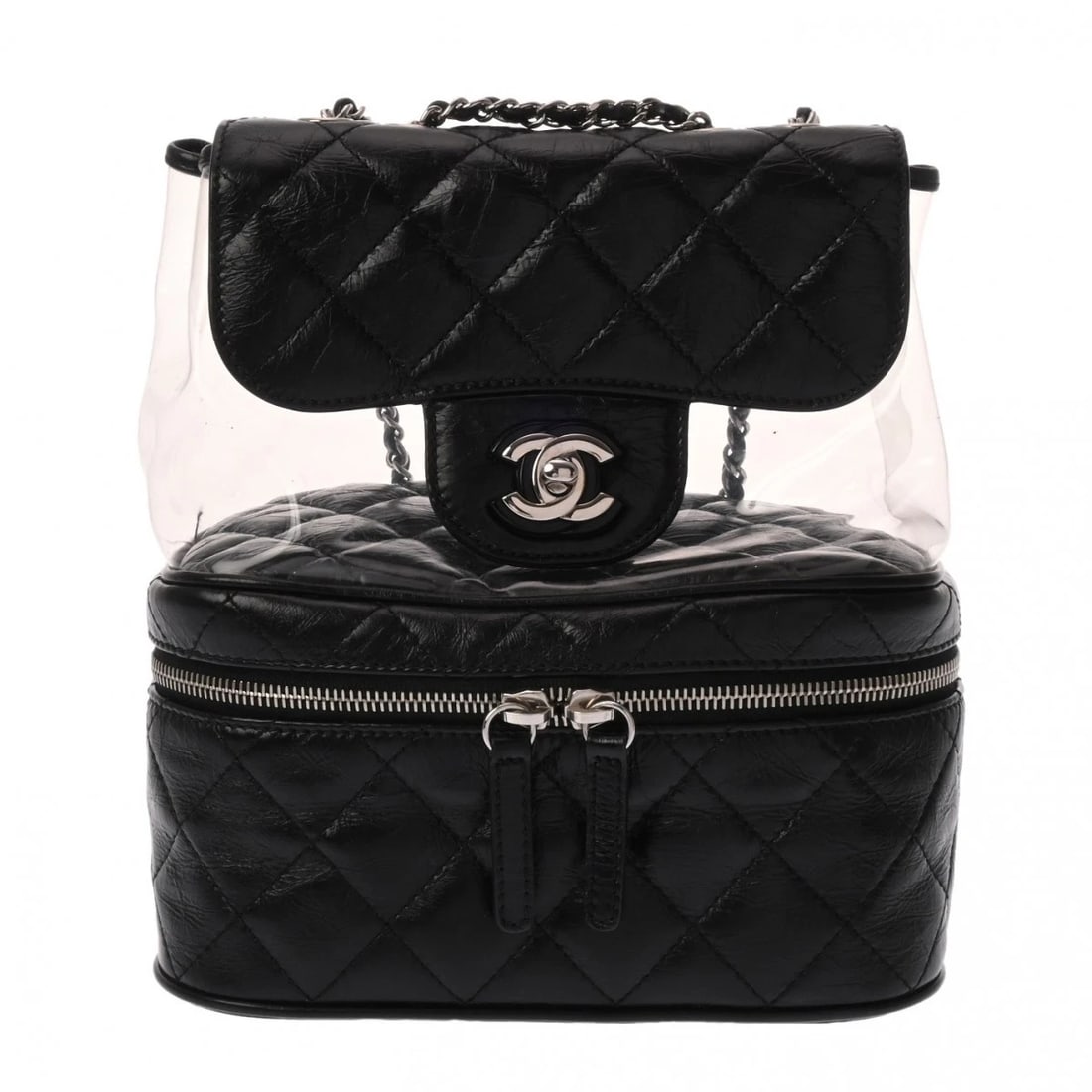 CHANEL BACKPACK MATRASSE PVC BLACK BACKPACK (1 of 6)