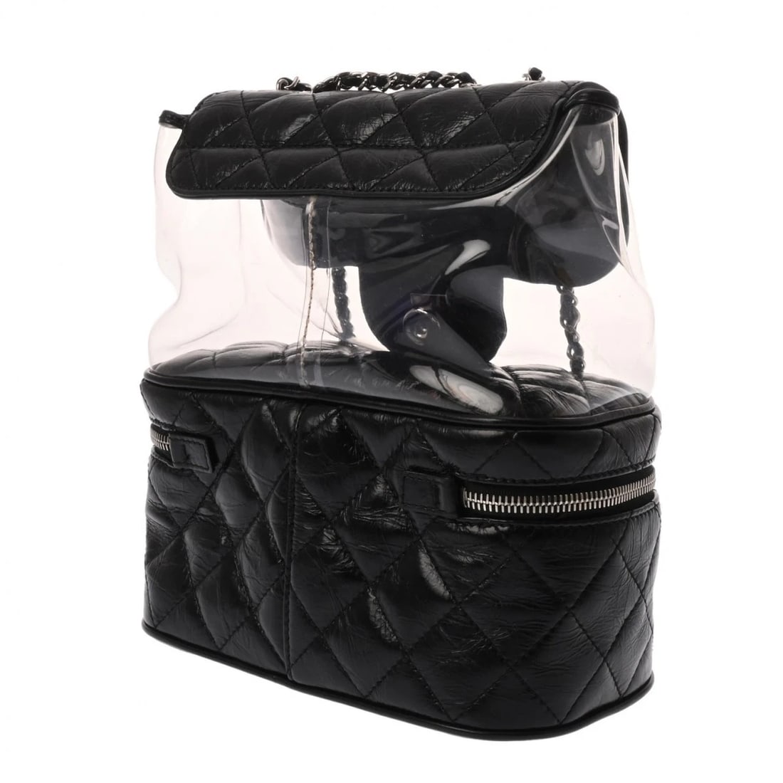 CHANEL BACKPACK MATRASSE PVC BLACK BACKPACK - 2