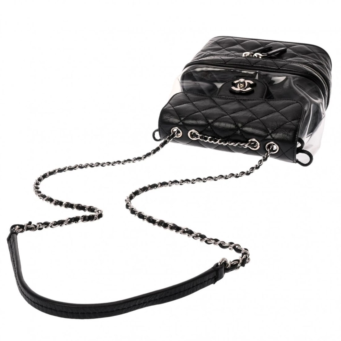 CHANEL BACKPACK MATRASSE PVC BLACK BACKPACK - 3