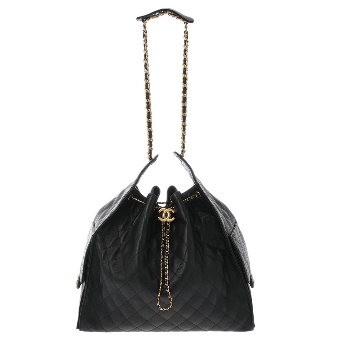 CHANEL LARGE HANDBAGS CAMBON BLACK (1 of 6)