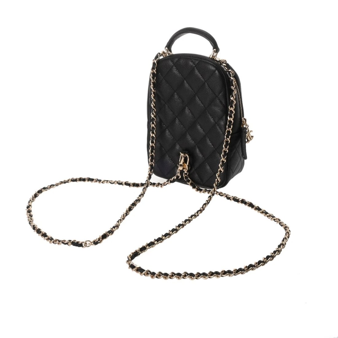 CHANEL CLASSIC MINI BACKPACK MATRASSE BLACK BACKPACK - 2