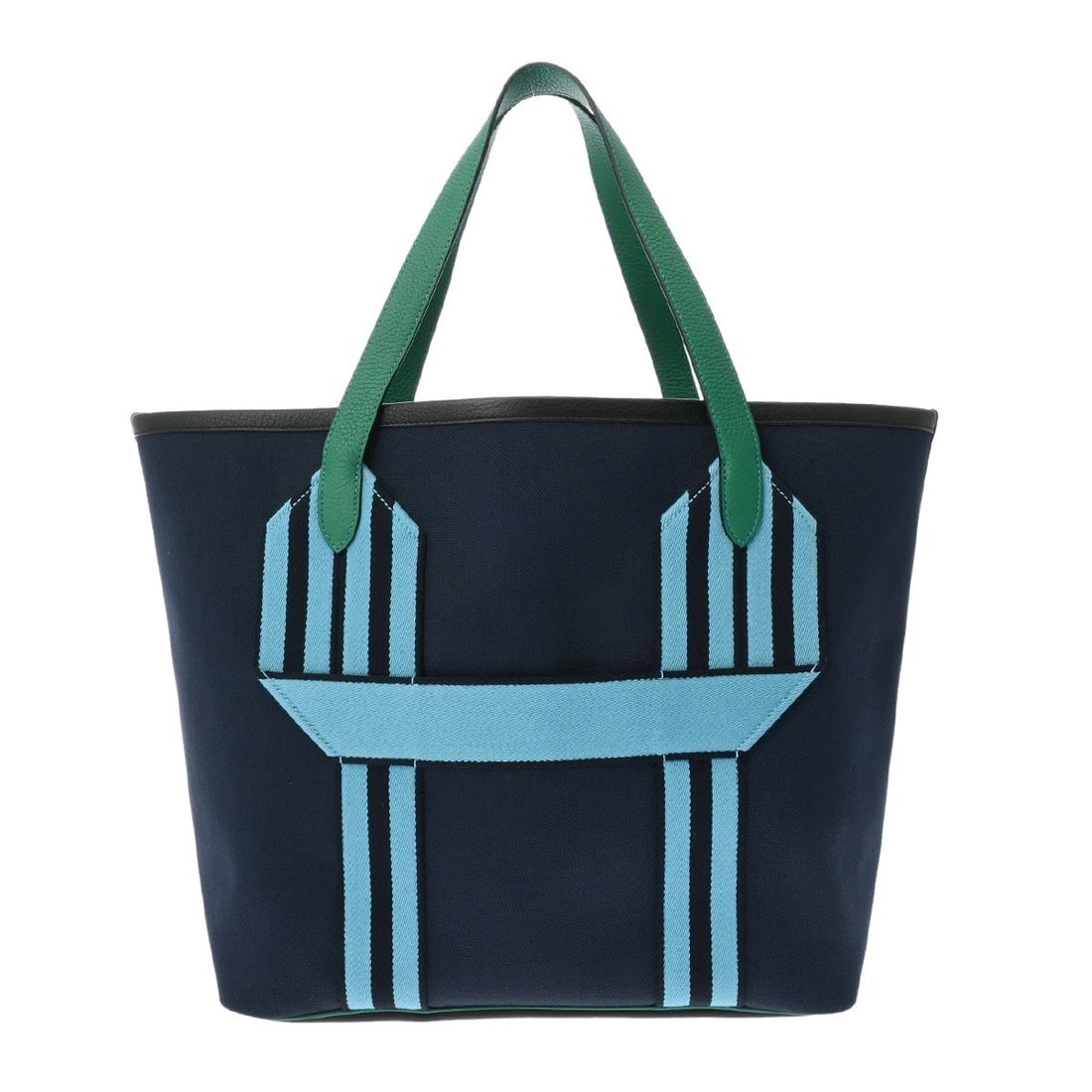 HERMES PURE SANGLE TOWAR MILITARY/TAURILLON CLEMENCE BLUE: HERMES Pure Sangle Towar Military/Taurillon Clemence Blue Brand: HERMES Type/Style: Tote Bag Material: Towar Military/Taurillon Clemence Color: Blue Marine / Vert Vertigo / Black / Blue Nord ? SilverM