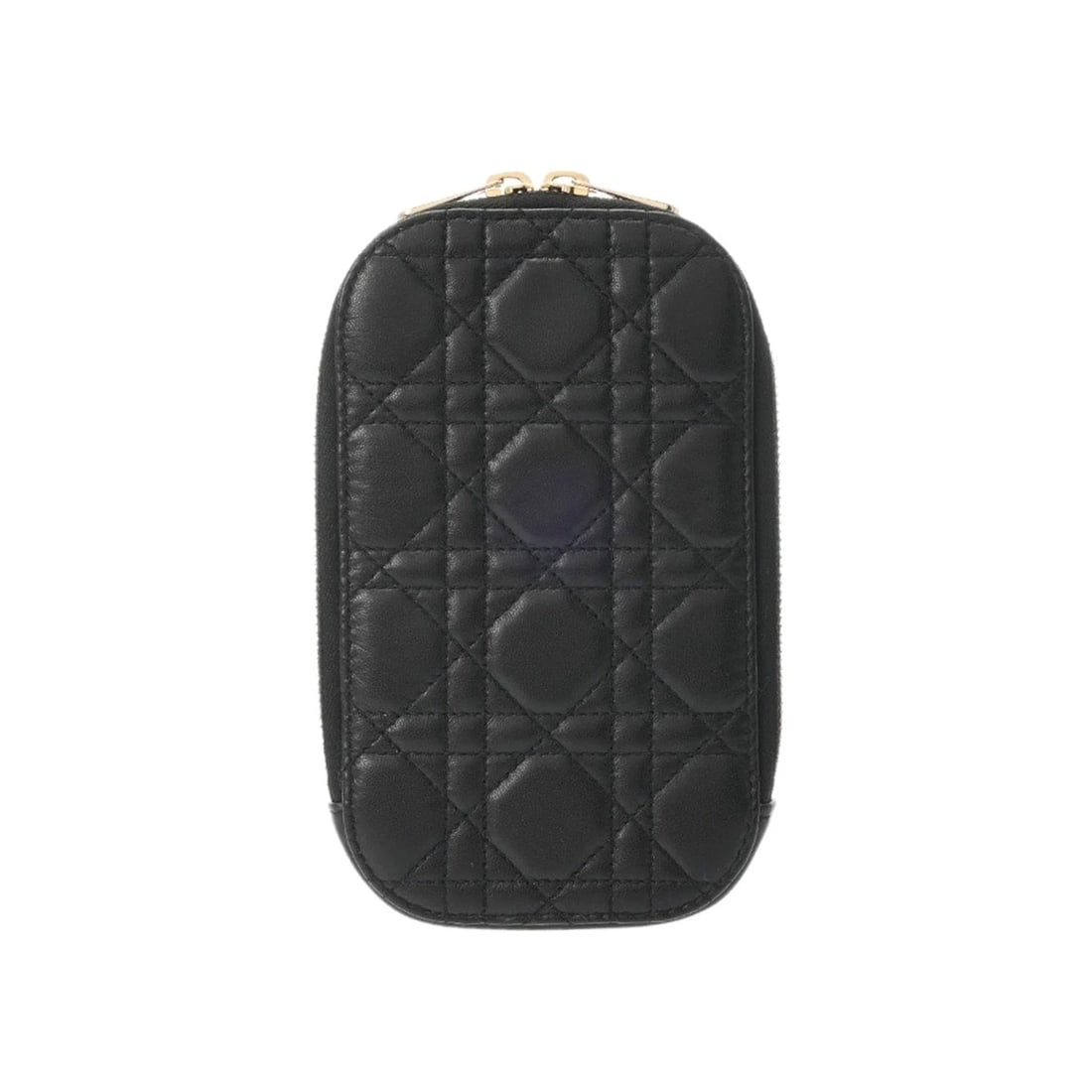 DIOR HOLDER CANNAGE LAMBSKIN: Dior Holder Cannage lambskin Brand: Dior Type/Style: Shoulder Bag Material: lambskin Color: black ? Gold Metal Size: H:about 7.1inch W:about 4.1inch D:about 1.0inch Accessories: None Acces