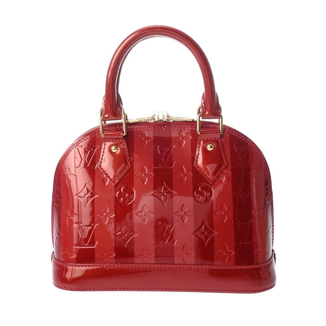 LOUIS VUITTON ALMA BB 2WAY MONOGRAM VERNIS RAYURE VERNIS: LOUIS VUITTON ALMA BB 2WAY Monogram Vernis Rayure Vernis Brand: LOUIS VUITTON Type/Style: Handbag Material: Vernis Color: Pomdamul Size: H:about 6.7inch W:about 9.3inch D:about 4.5inch Accessories