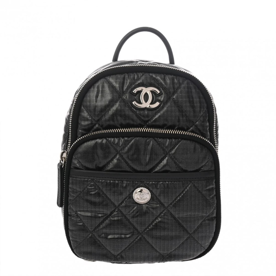 CHANEL NEIGE COLLECTION BACKPACK NYLON BLACK BACKPACK (1 of 6)