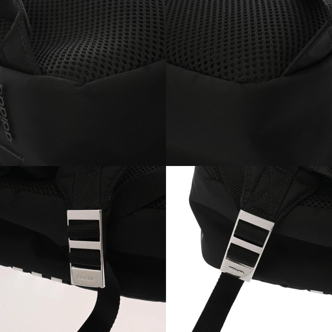 PRADA PRADA X ADIDAS BLACK BACKPACK - 6