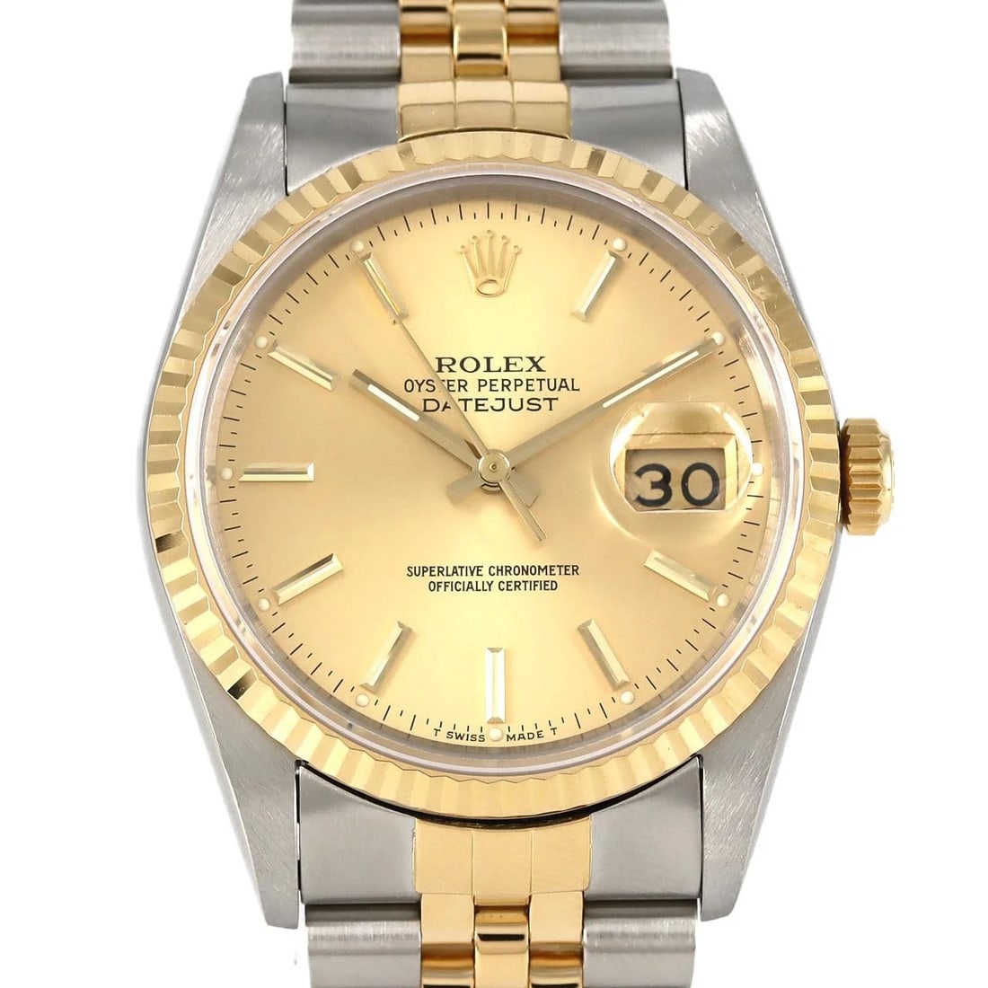 ROLEX DATEJUST SSXYG MECHANICAL AUTOMATIC WATCH: Rolex Datejust SSxYG Mechanical Automatic Watch Brand: ROLEX Type/Style: Wrist watch Material: Case: Stainless steel x yellow gold Bracelet: Stainless steel x yellow gold Color: Dial color gold Size: