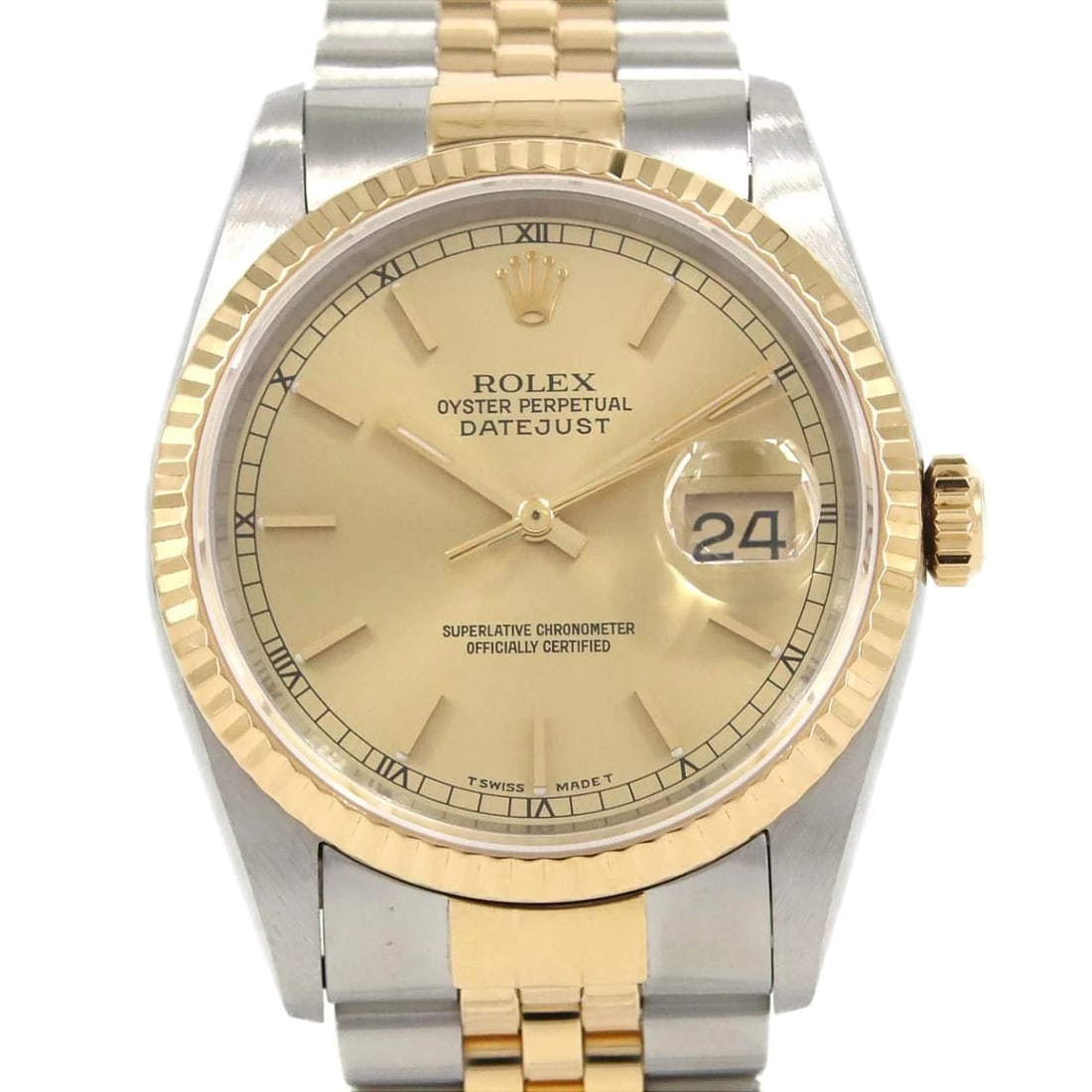 ROLEX DATEJUST SSXYG MECHANICAL AUTOMATIC WATCH (1 of 4)