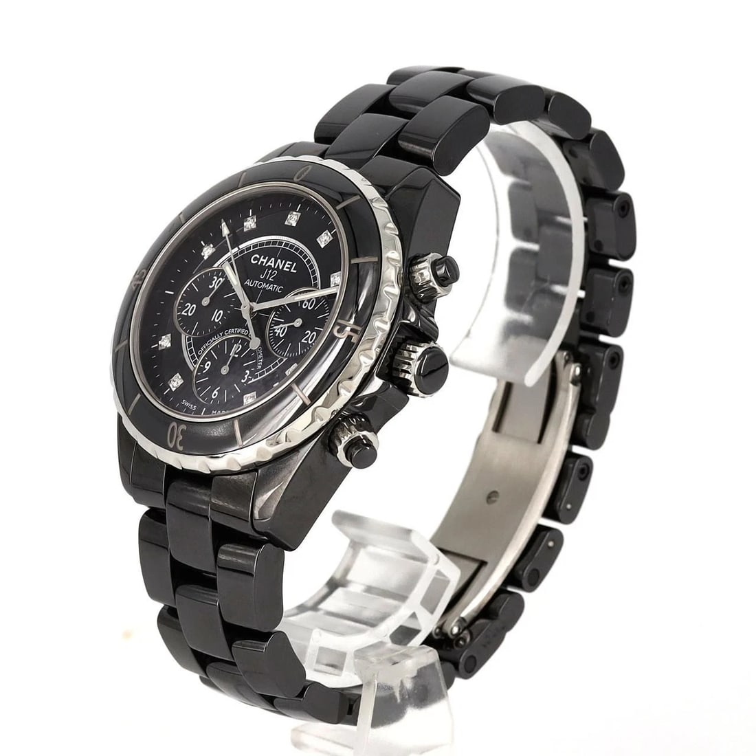 CHANEL J12 CHRONOGRAPH CERAMIC MECHANICAL AUTOMATIC WATCH - 2
