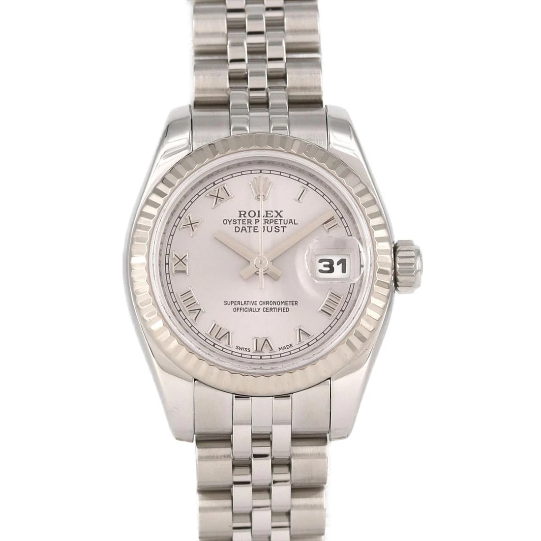 ROLEX DATEJUST MECHANICAL AUTOMATIC WATCH: Rolex Datejust Mechanical Automatic Watch Brand: ROLEX Type/Style: Wrist watch Material: Case: Stainless steel x white gold Bracelet: Stainless steel Color: Dial color gray Size: Case diameter: