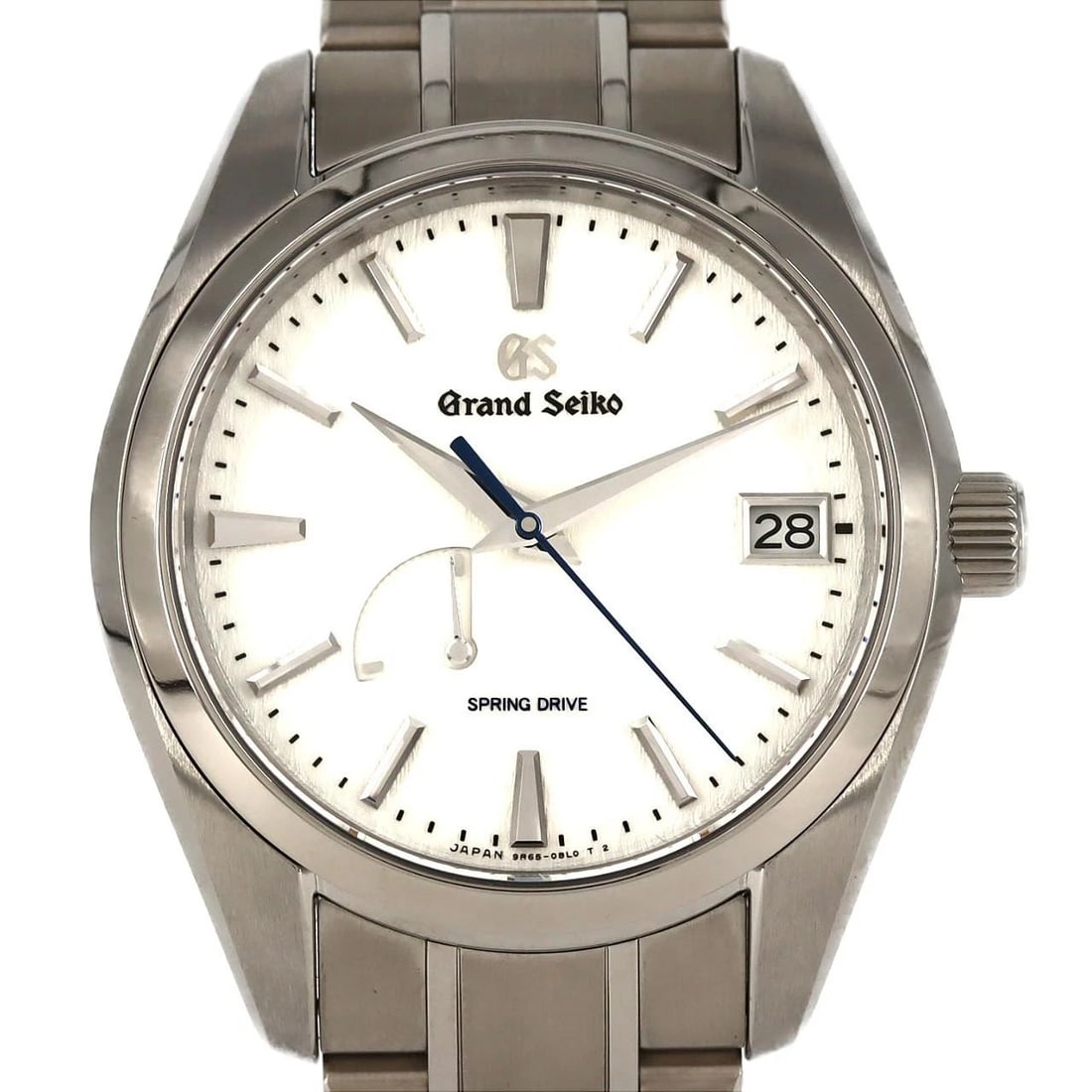 SEIKO GRAND HERITAGE COLLECTION SPRING DRIVE WATCH: Seiko Grand Heritage Collection Spring Drive Watch Brand: SEIKO Type/Style: Wrist watch Material: Case: Titanium Bracelet: Titanium Color: Dial Color: White Size: Case diameter: Approx. 41 mm Max
