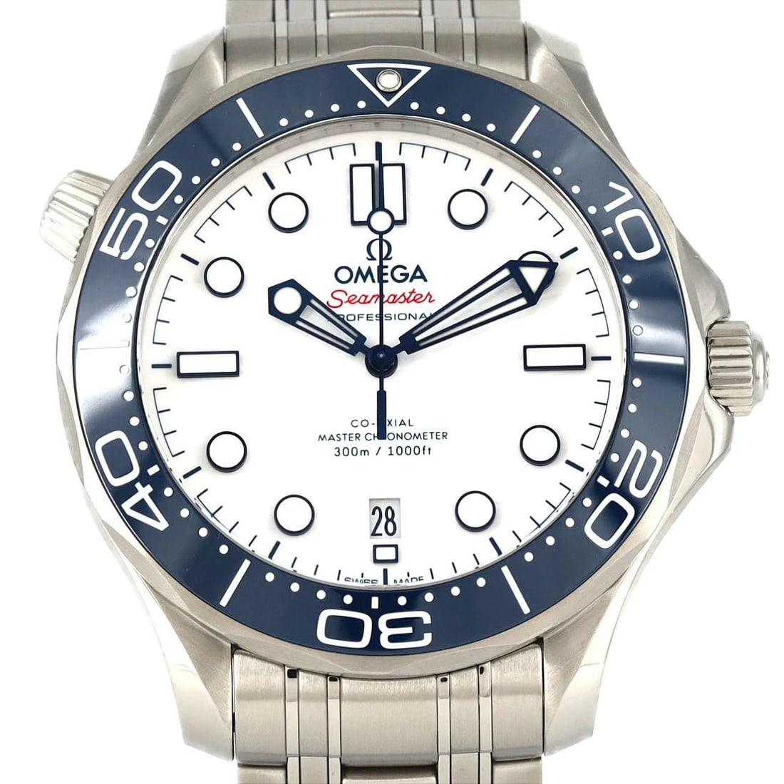 OMEGA SEAMASTER DIVER OLYMPIC WATCH: Omega Seamaster Diver Olympic Watch Brand: OMEGA Type/Style: Wrist watch Material: Case: Stainless Steel Breath: Stainless Steel Color: Dial color white Size: Case diameter: Approx. 42 mm Max wrist