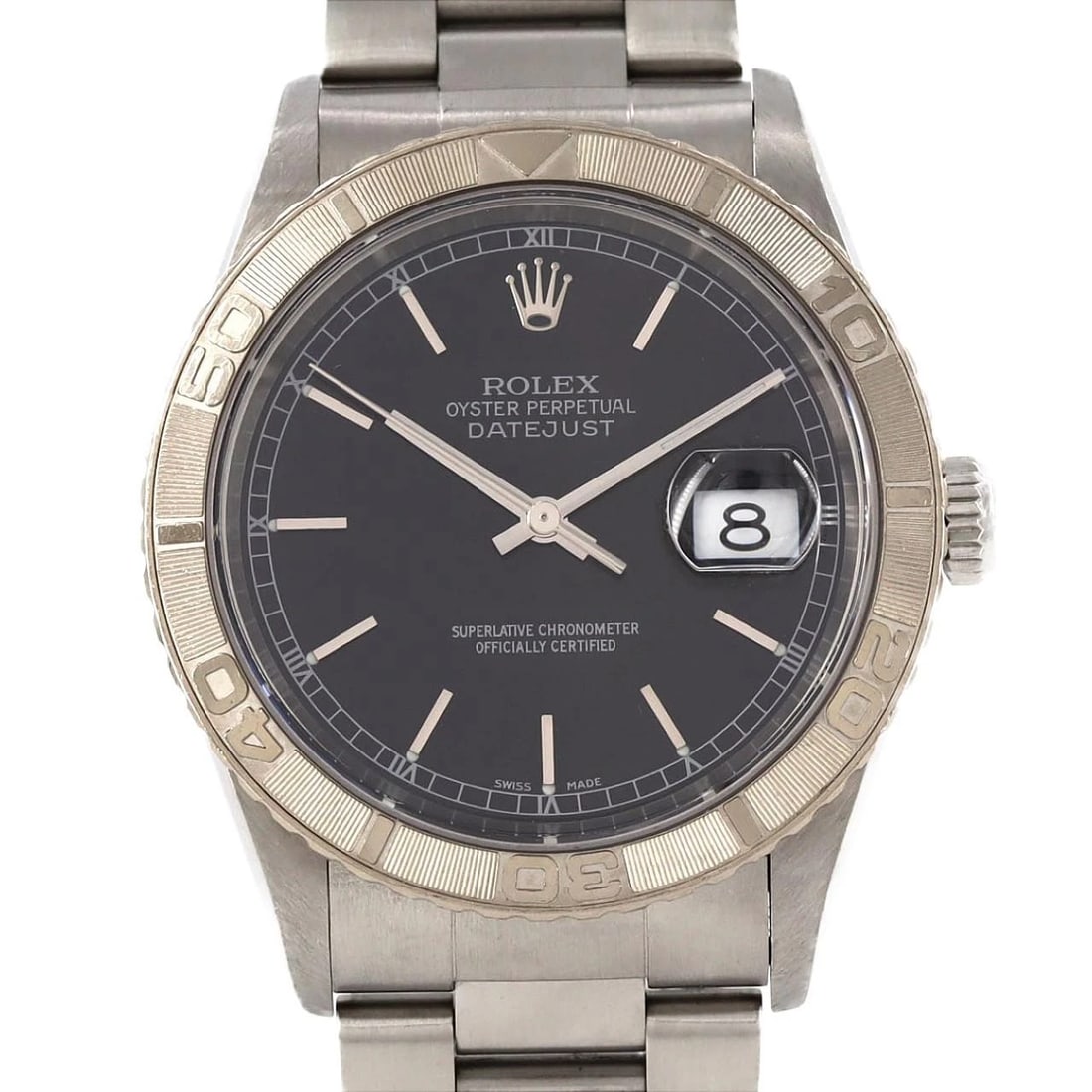 ROLEX THUNDERBIRD MECHANICAL WATCH: Rolex Thunderbird Mechanical Watch Brand: ROLEX Type/Style: Wrist watch Material: Case: Stainless steel x white gold Bracelet: Stainless steel Color: Dial color black Size: Case diameter: Approx. 36