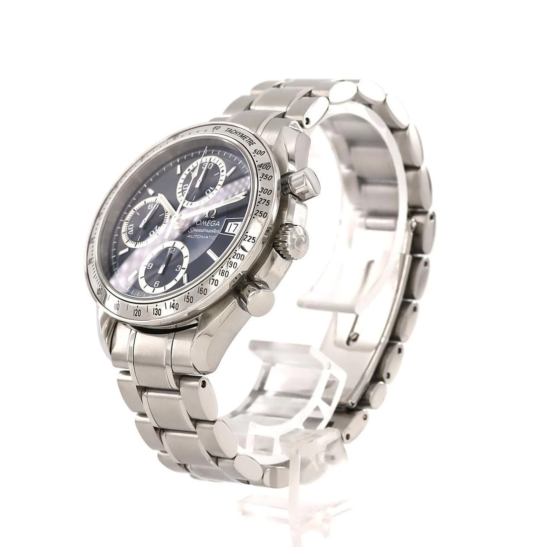 OMEGA SPEEDMASTER DATE SS AUTOMATIC WATCH - 2