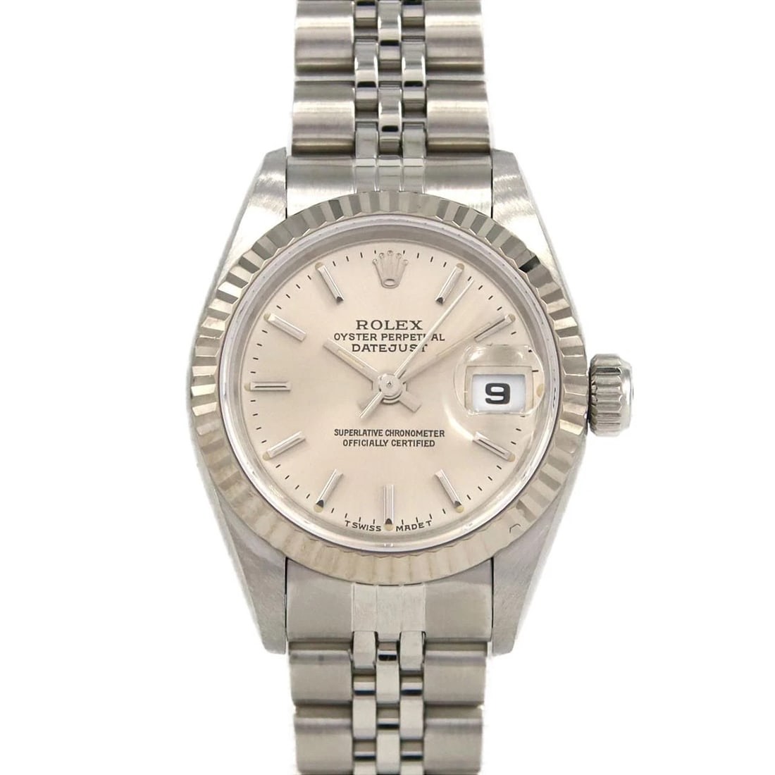 ROLEX DATEJUST MECHANICAL AUTOMATIC WATCH: Rolex Datejust Mechanical Automatic Watch Brand: ROLEX Type/Style: Wrist watch Material: Case: Stainless steel x white gold Bracelet: Stainless steel Color: Dial color silver Size: Case diameter: