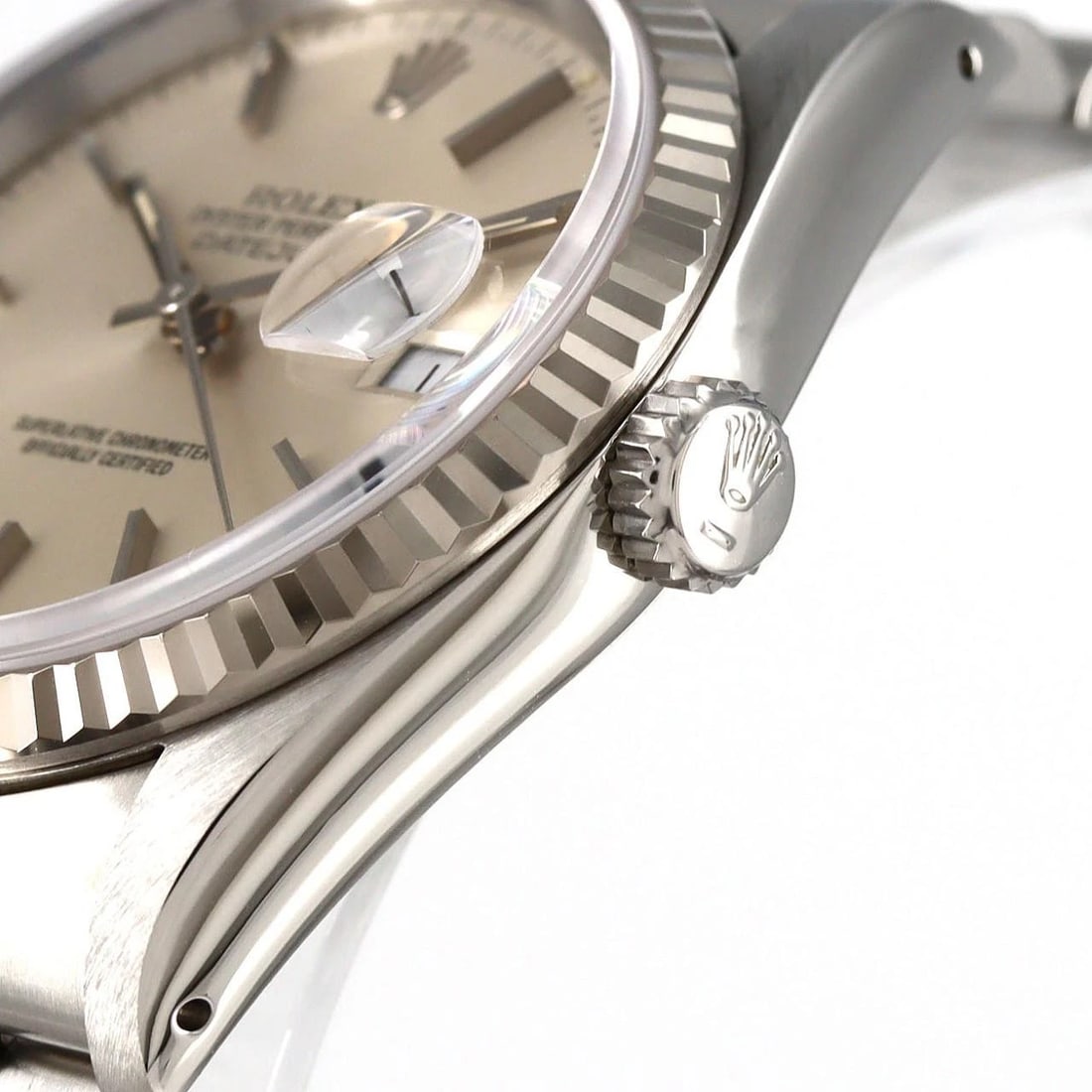 ROLEX DATEJUST MECHANICAL AUTOMATIC WATCH - 4