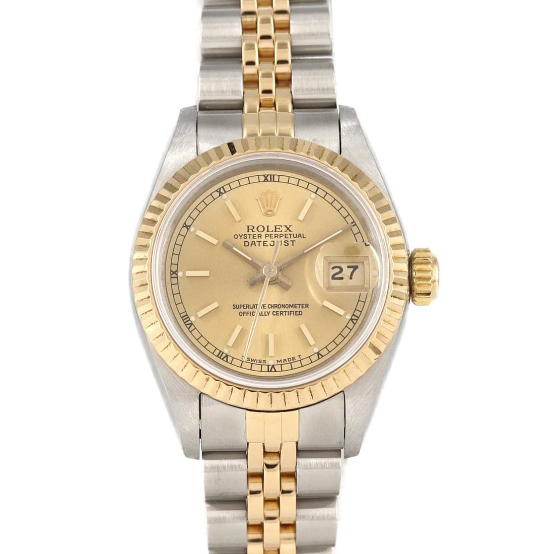 ROLEX DATEJUST SSXYG MECHANICAL AUTOMATIC WATCH: Rolex Datejust SSxYG Mechanical Automatic Watch Brand: ROLEX Type/Style: Wrist watch Material: Case: Stainless steel x yellow gold Bracelet: Stainless steel x yellow gold Color: Dial color gold Size: