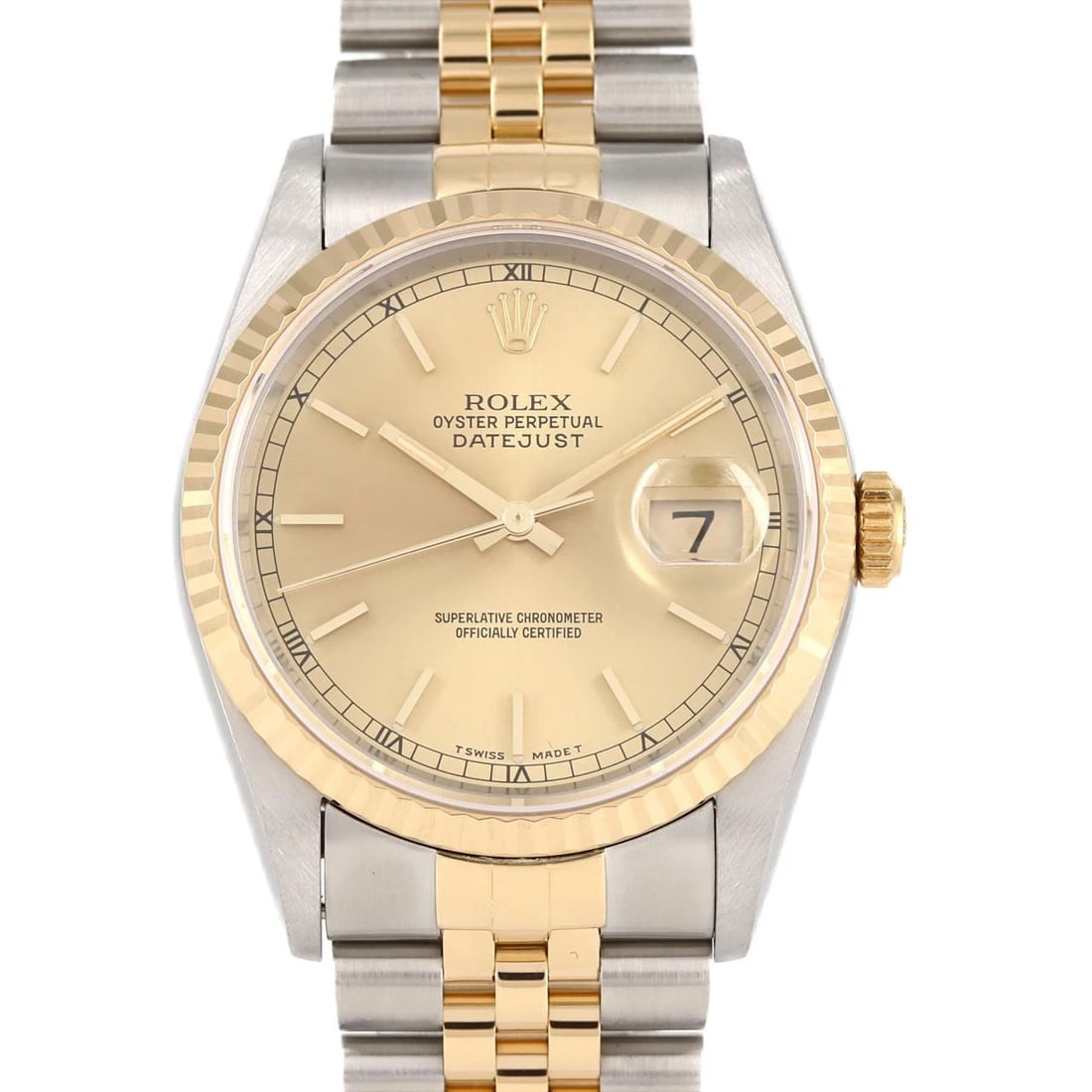 ROLEX DATEJUST SSXYG MECHANICAL AUTOMATIC WATCH: Rolex Datejust SSxYG Mechanical Automatic Watch Brand: ROLEX Type/Style: Wrist watch Material: Case: Stainless steel x yellow gold Bracelet: Stainless steel x yellow gold Color: Dial color gold Size:
