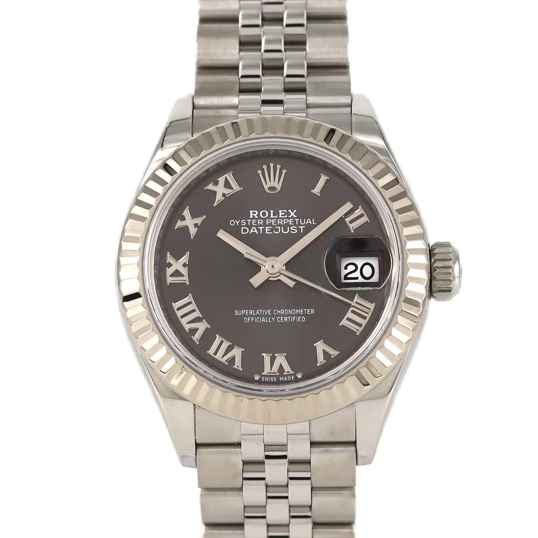 ROLEX DATEJUST MECHANICAL AUTOMATIC WATCH: Rolex Datejust Mechanical Automatic Watch Brand: ROLEX Type/Style: Wrist watch Material: Case: Stainless steel x white gold Bracelet: Stainless steel Color: Dial Color: Dark gray/Roman Size: Case diam