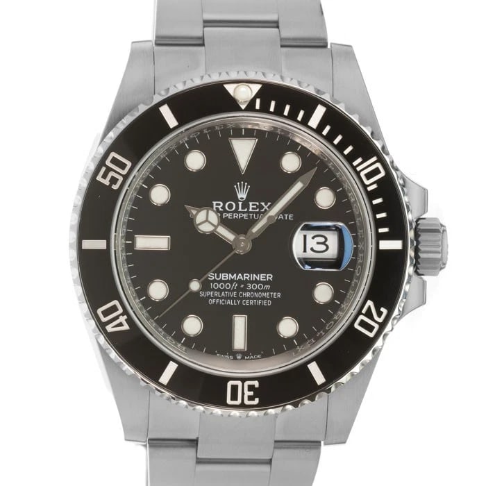 ROLEX SUBMARINER DATE WATCH: ROLEX Submariner Date Watch Brand: ROLEX Type/Style: Wristwatch Material: Case Material Stainless Steel, Band Material Stainless Steel Color: Case Color Silver, Dial color Black, Band Color Silver