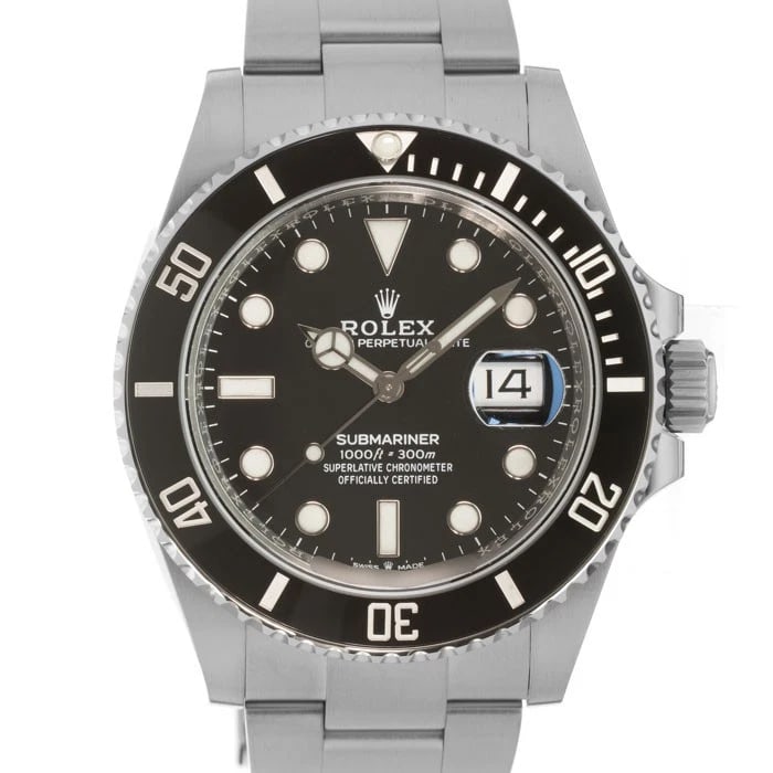 ROLEX SUBMARINER DATE WATCH: ROLEX Submariner Date Watch Brand: ROLEX Type/Style: Wristwatch Material: Case Material Stainless Steel, Band Material Stainless Steel Color: Case Color Silver, Dial color Black, Band Color Silver