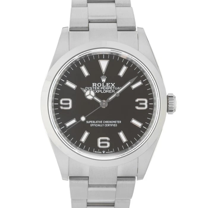ROLEX EXPLORER WATCH: ROLEX Explorer Watch Brand: ROLEX Type/Style: Wristwatch Material: Case Material Stainless Steel, Band Material Stainless Steel Color: Case Color Silver, Dial color Black, Band Color Silver Size: