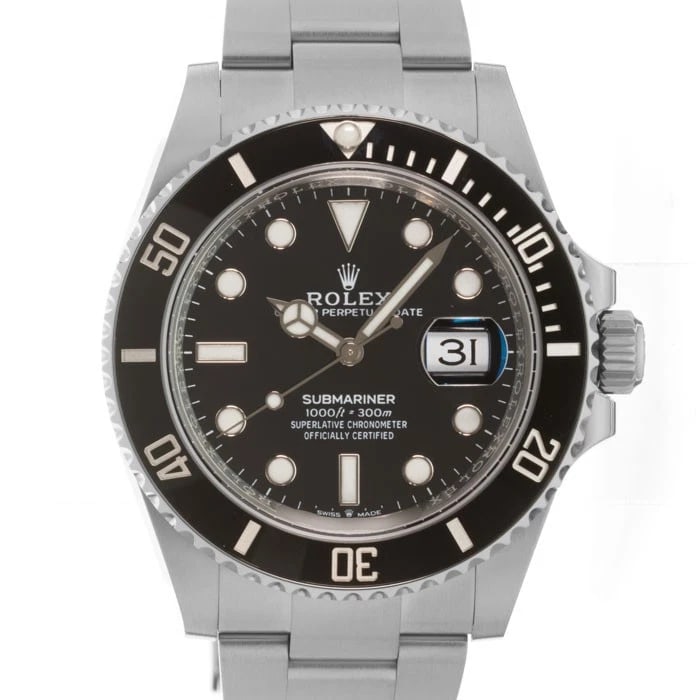 ROLEX SUBMARINER DATE WATCH: ROLEX Submariner Date Watch Brand: ROLEX Type/Style: Wristwatch Material: Case Material Stainless Steel, Band Material Stainless Steel Color: Case Color Silver, Dial color Black, Band Color Silver