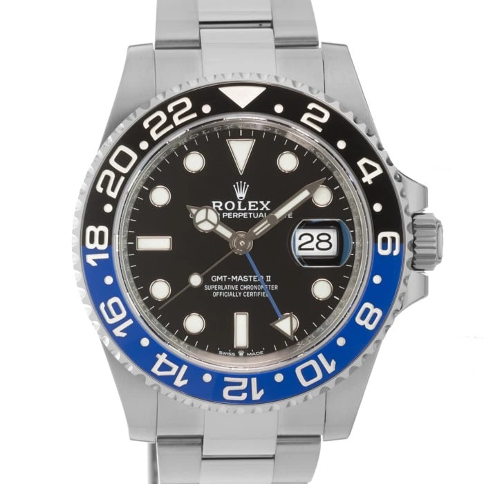 ROLEX GMT MASTER WATCH: ROLEX GMT Master Watch Brand: ROLEX Type/Style: Wristwatch Material: Case Material Stainless Steel, Band Material Stainless Steel Color: Case Color Silver, Dial color Black, Band Color Silver Size: