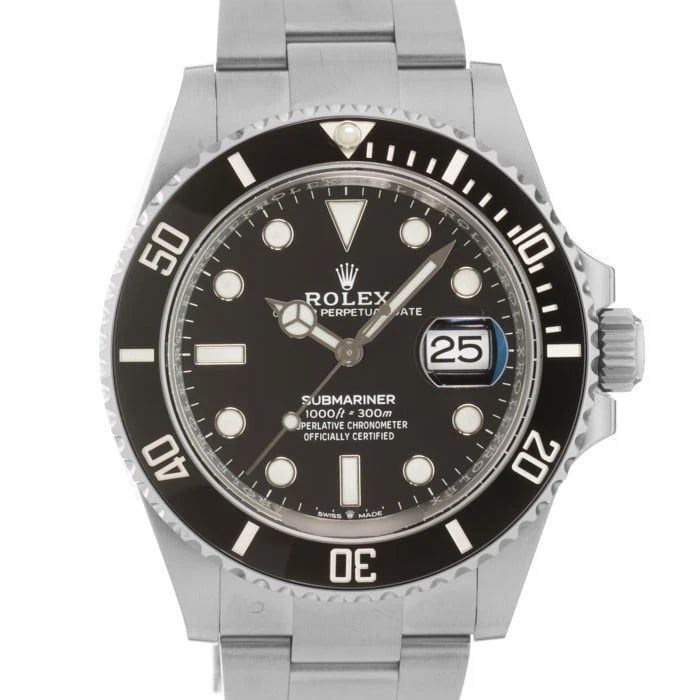 ROLEX SUBMARINER DATE WATCH: ROLEX Submariner Date Watch Brand: ROLEX Type/Style: Wristwatch Material: Case Material Stainless Steel, Band Material Stainless Steel Color: Case Color Silver, Dial color Black, Band Color Silver Siz