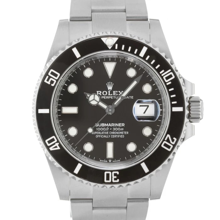 ROLEX SUBMARINER DATE WATCH: ROLEX Submariner Date Watch Brand: ROLEX Type/Style: Wristwatch Material: Case Material Stainless Steel, Band Material Stainless Steel Color: Case Color Silver, Dial color Black, Band Color Silver