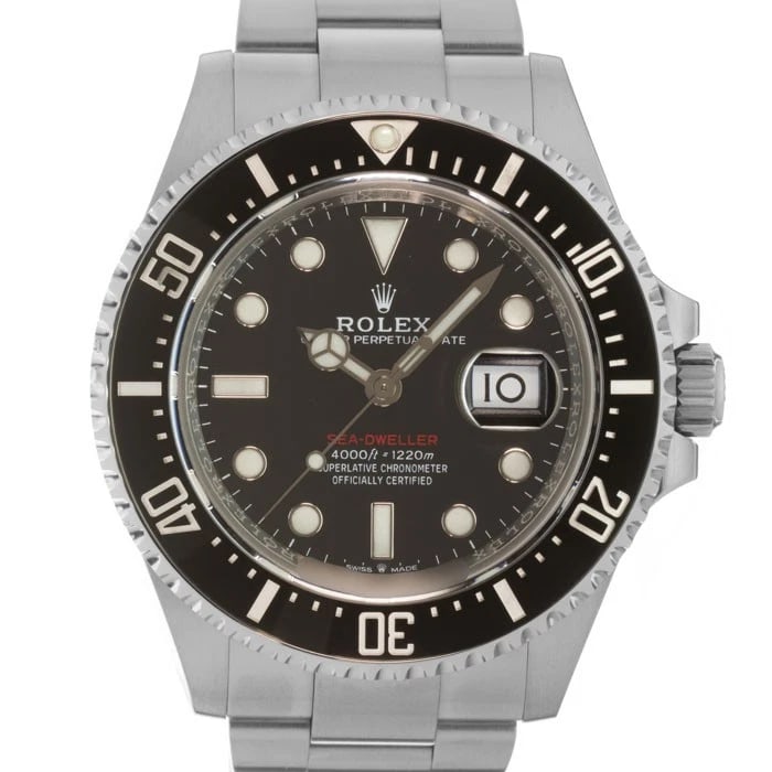 ROLEX SEA DWELLER WATCH: ROLEX Sea Dweller Watch Brand: ROLEX Type/Style: Wristwatch Material: Case Material Stainless Steel, Band Material Stainless Steel Color: Case Color Silver, Dial color Black , Band Color Silver Size: