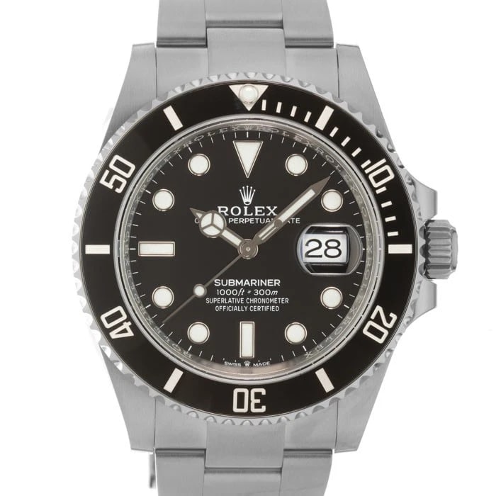 ROLEX SUBMARINER DATE WATCH: ROLEX Submariner Date Watch Brand: ROLEX Type/Style: Wristwatch Material: Case Material Stainless Steel, Band Material Stainless Steel Color: Case Color Silver, Dial color Black, Band Color Silver