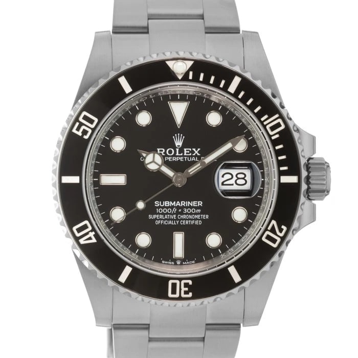 ROLEX SUBMARINER DATE WATCH: ROLEX Submariner Date Watch Brand: ROLEX Type/Style: Wristwatch Material: Case Material Stainless Steel, Band Material Stainless Steel Color: Case Color Silver, Dial color Black, Band Color Silver